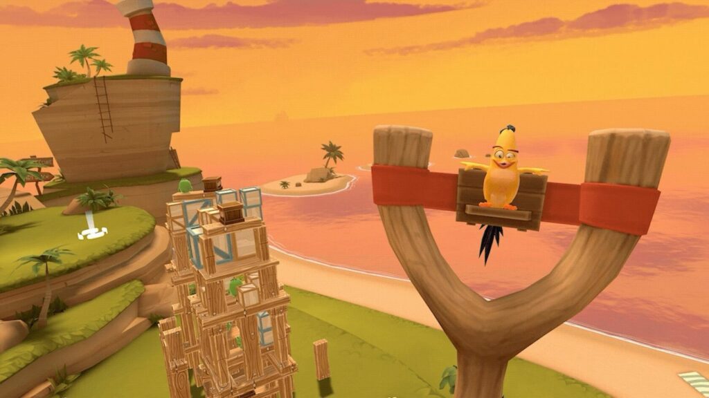 Скриншот игры «Angry Birds VR: Isle of Pigs»