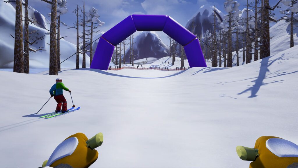 Скриншот игры «Fancy Skiing»