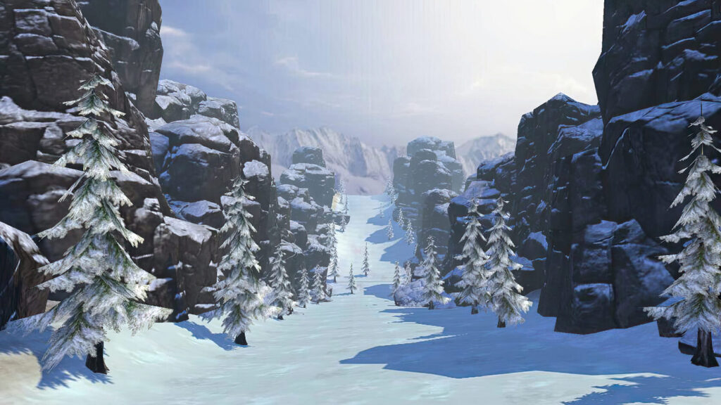 Скриншот игры «Fancy Skiing»